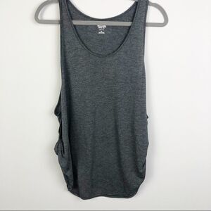 MOSSIMO | Gray Scoopneck Tank Top Side Twist Detail XL